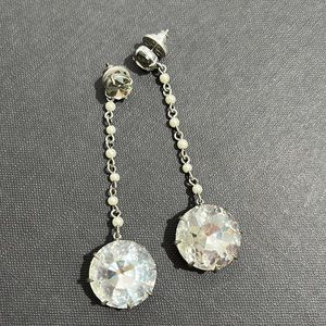 Tory Burch Crystal Pendant Earrings